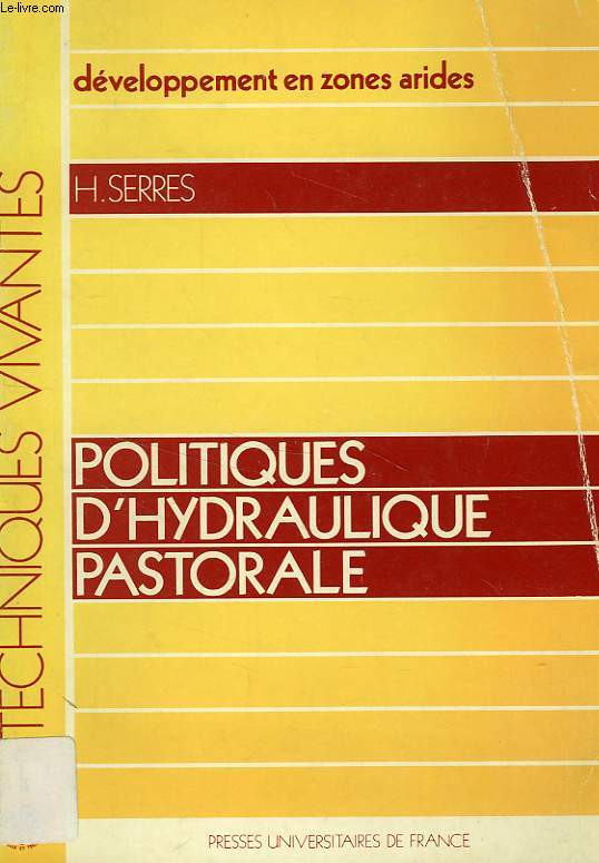 POLITIQUES D'HYDRAULIQUE PASTORALE