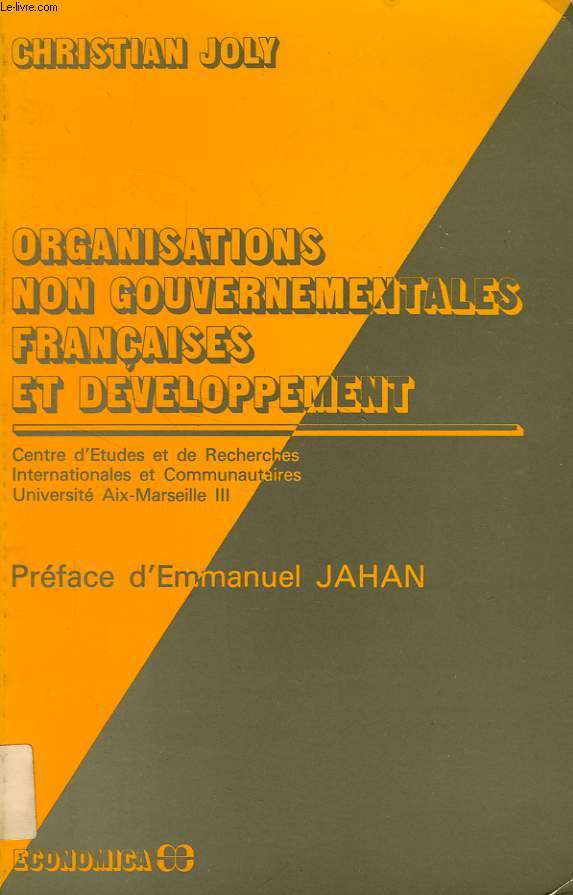 ORGANISATIONS NON GOUVERNEMENTALES FRANCAISES ET DEVELOPPEMENT