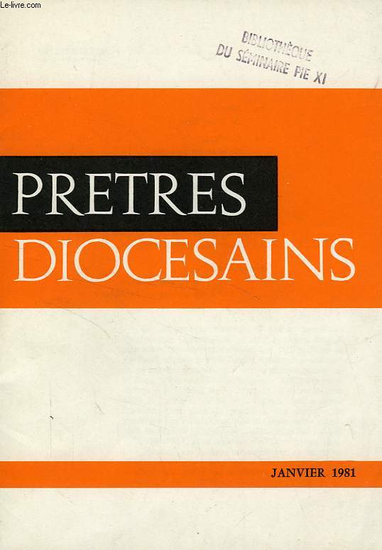 PRETRES DIOCESAINS, JAN. 1981