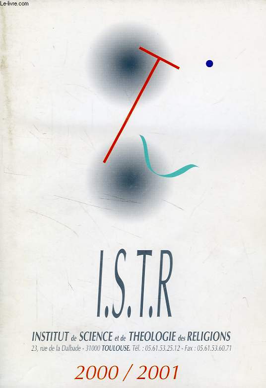 ISTR, INSTITUT DE SCIENCE ET DE THEOLOGIE DES RELIGIONS, 2000/2001