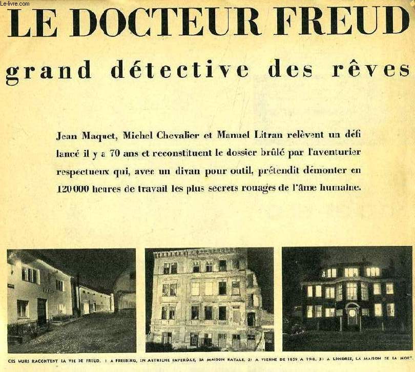 LE DOCTEUR FREUD, GRAND DETECTIVE DES REVES