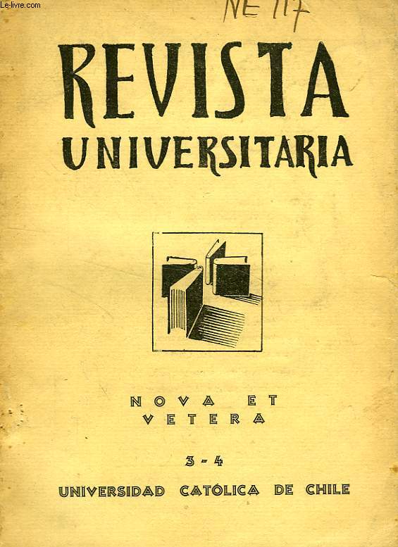 REVISTA UNIVERSITARIA, AO XVIII, N 3-4, JULIO-AGOSTO 1933