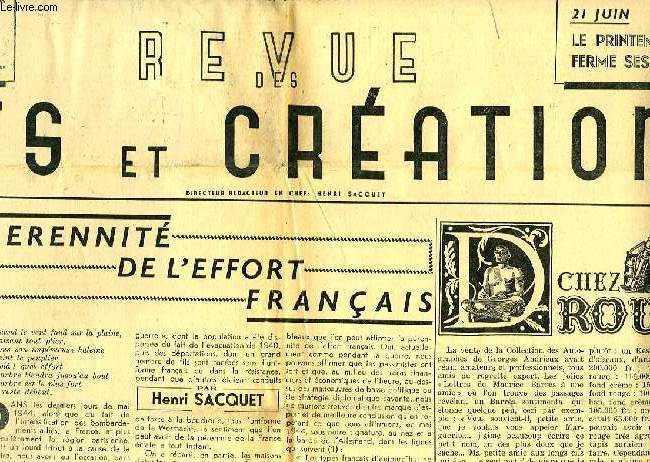 REVUE DES ARTS ET CREATIONS, 2e ANNEE, N.S., N 13, JUIN 1947