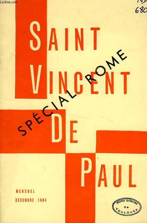 BULLETIN DE LA SOCIETE DE SAINT-VINCENT-DE-PAUL, NOUVELLE SERIE, DEC. 1964