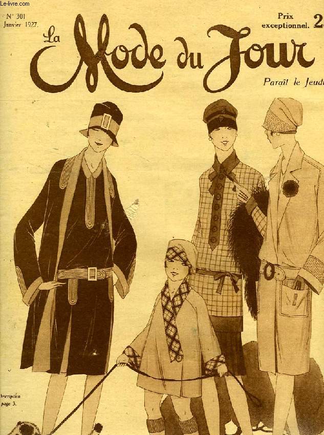 LA MODE DU JOUR, 7e ANNEE, N 301, JAN. 1927