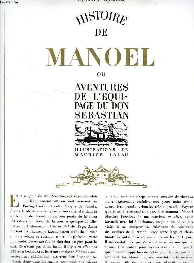 HISTOIRE DE MANOEL, OU AVENTURES DE L'EQUIPAGE DU DON SEBASTIAN (EXTRAIT DE L'ILLUSTRATION)