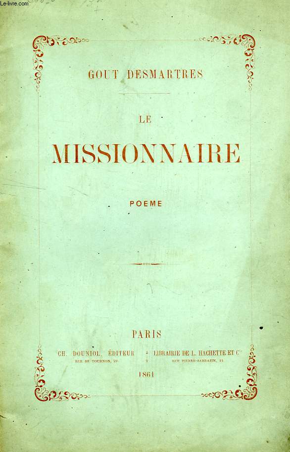 LE MISSIONNAIRE, POME