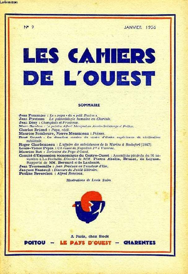 LES CAHIERS DE L'OUEST, N 9, JAN. 1956