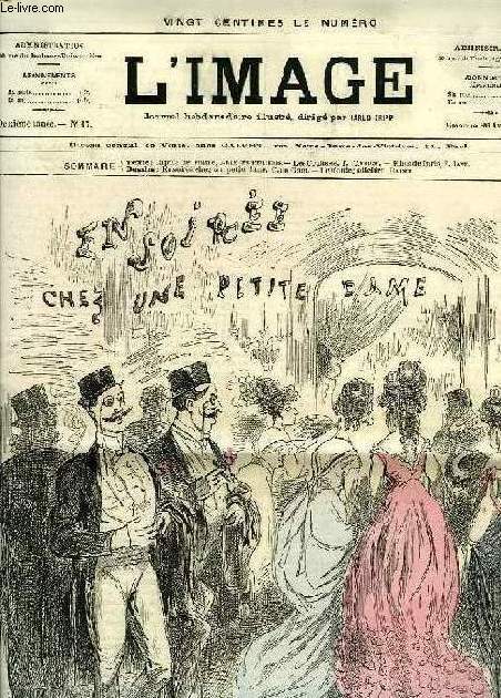L'IMAGE, 2e ANNEE, N 17, 26 AVRIL 1868, JOURNAL HEBDOMADAIRE ILLUSTRE
