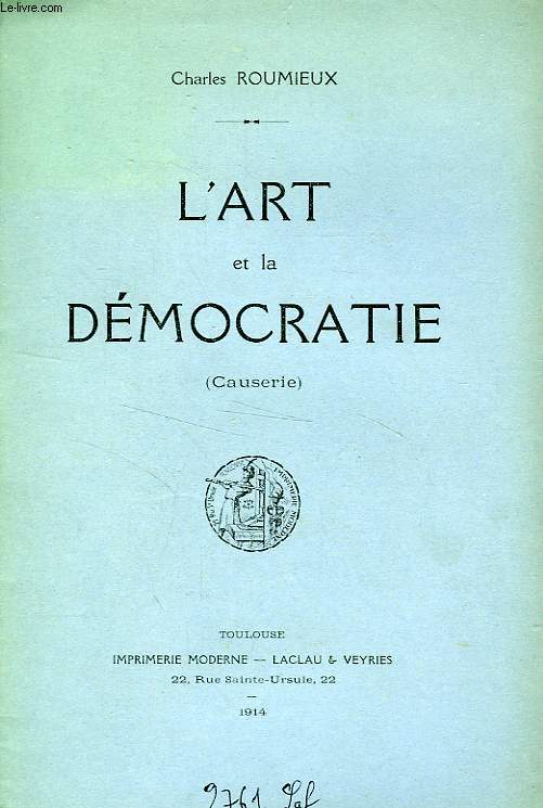 L'ART ET LA DEMOCRATIE (CAUSERIE)