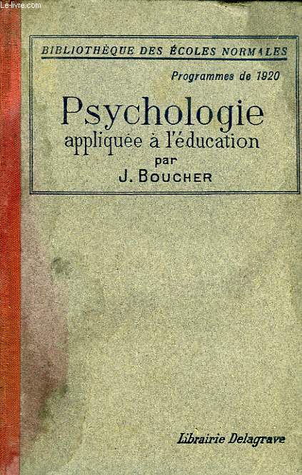 PSYCHOLOGIE APPLIQUEE A L'EDUCATION