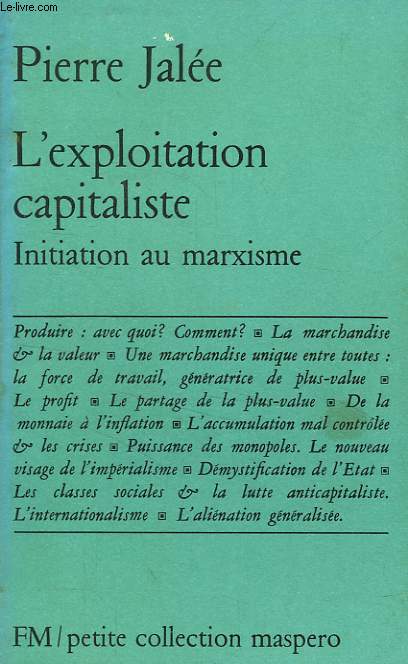 L'EXPLOITATION CAPITALISTE, INITIATION AU MARXISME