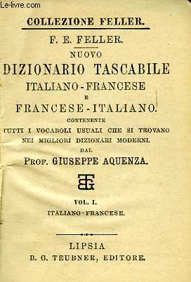 NUOVO DIZIONARIO TASCABILE ITALIANO-FRANCESE, E FRANCESE-ITALIANO