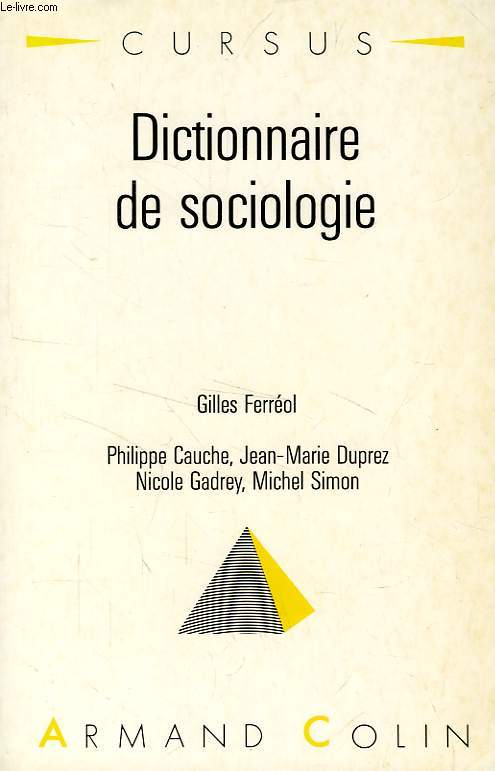 DICTIONNAIRE DE SOCIOLOGIE