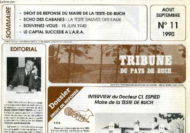 TRIBUNE DU PAYS DE BUCH, N 11, AOUT-SEPT. 1990
