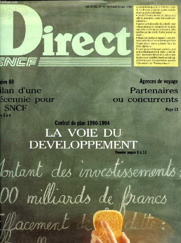 DIRECT SNCF, N 44, FEV.-MARS 1990