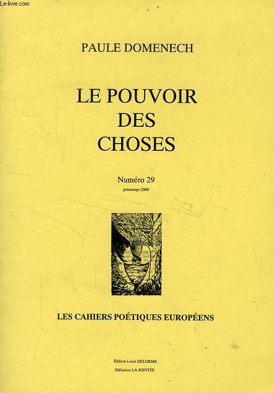 LE POUVOIR DES CHOSES, N 20, PRINTEMPS 2000