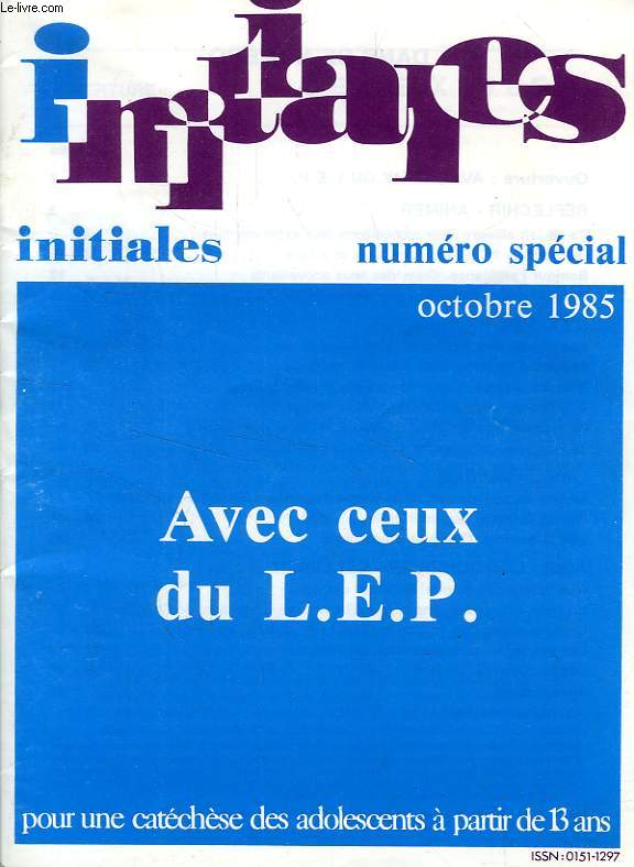 INITIALES, N SPECIAL, OCT. 1985