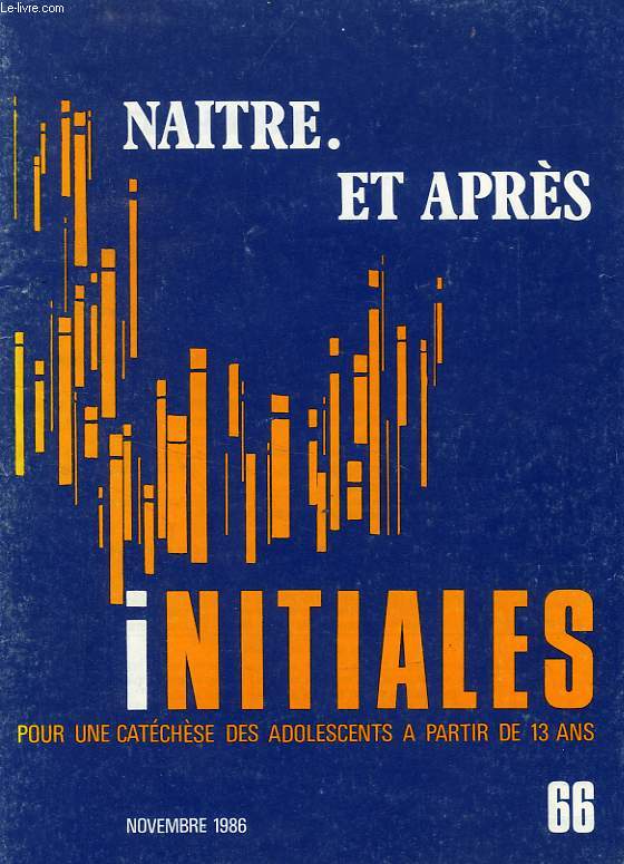 INITIALES, N 66, NOV. 1986