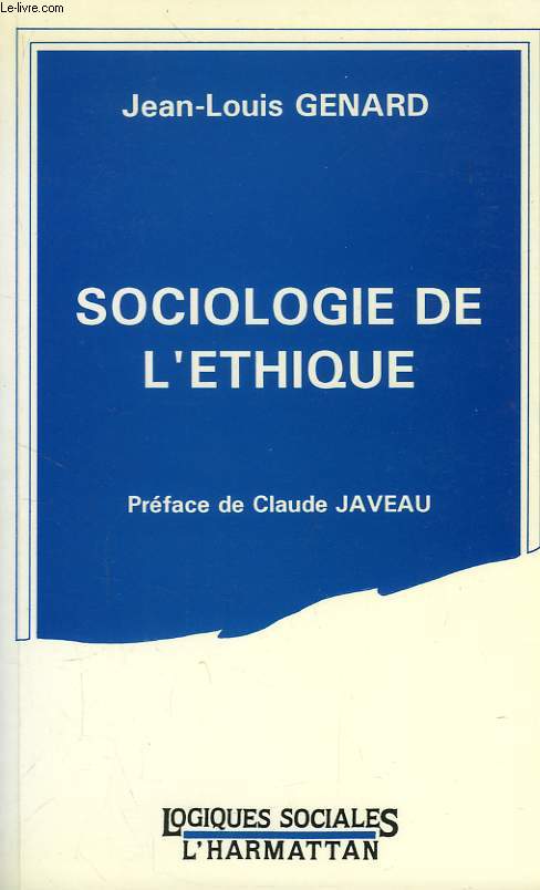 SOCIOLOGIE DE L'ETHIQUE
