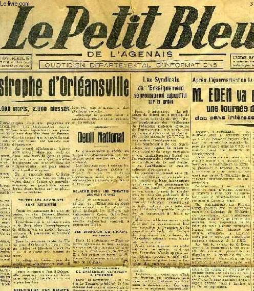 LE PETIT BLEU DE L'AGENAIS, N 2959, SEPT. 1954