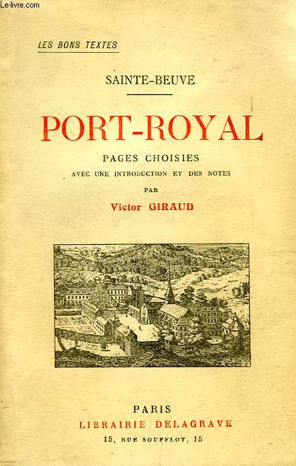 PORT-ROYAL, PAGES CHOISIES