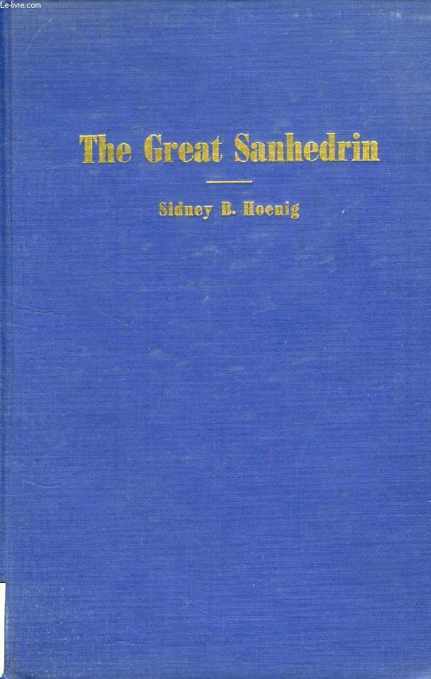THE GREAT SANHEDRIN