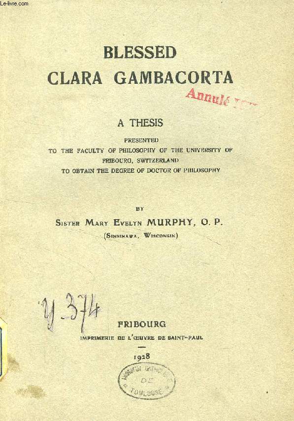 BLESSED CLARA GAMBACORTA (THESIS)