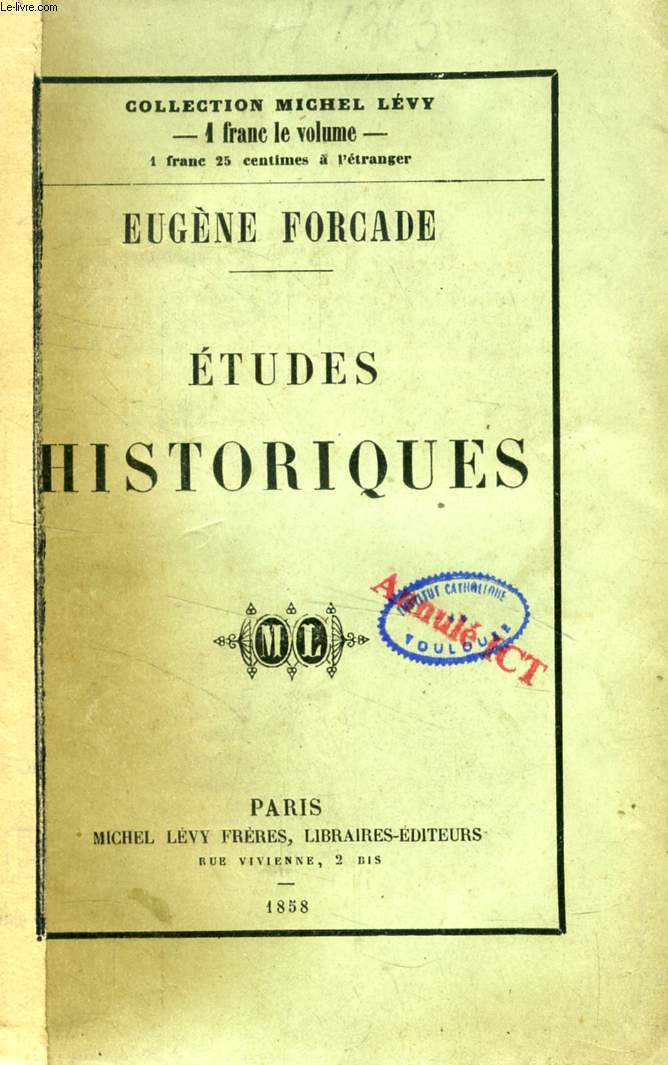 ETUDES HISTORIQUES