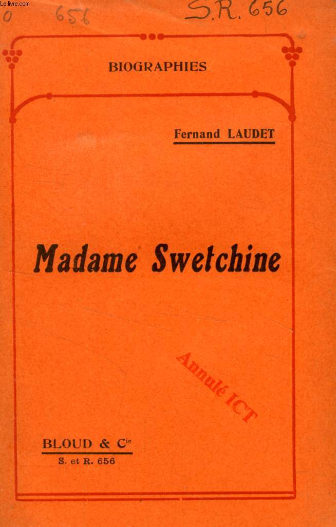 MADAME SWETCHINE (BIOGRAPHIES, N 656)