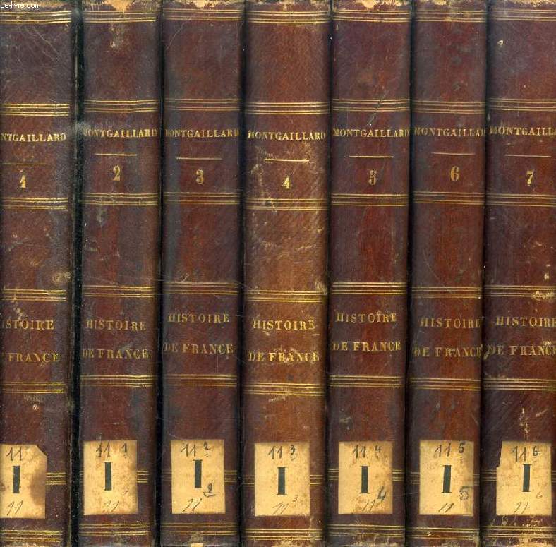 HISTOIRE DE FRANCE DEPUIS L'ASSEMBLEE DES NOTABLES (1787) JUSQU'EN 1825 / DEPUIS L'ANNEE 1825 JUSQU'A L'AVENEMENT DE LOUIS-PHILIPPE (AOUT 1830), 13 TOMES