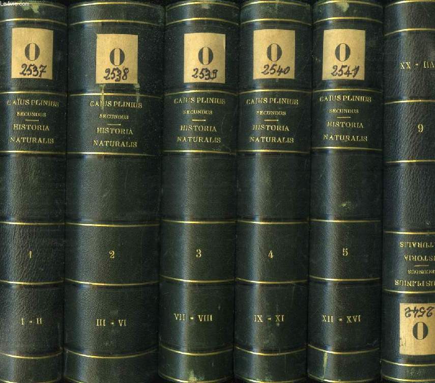 CAII PLINII SECUNDI HISTORIAE NATURALIS, LIBRI XXXVII, 10 TOMES (11 VOLUMES)