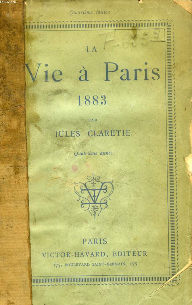 LA VIE A PARIS, 1883, 4e ANNEE