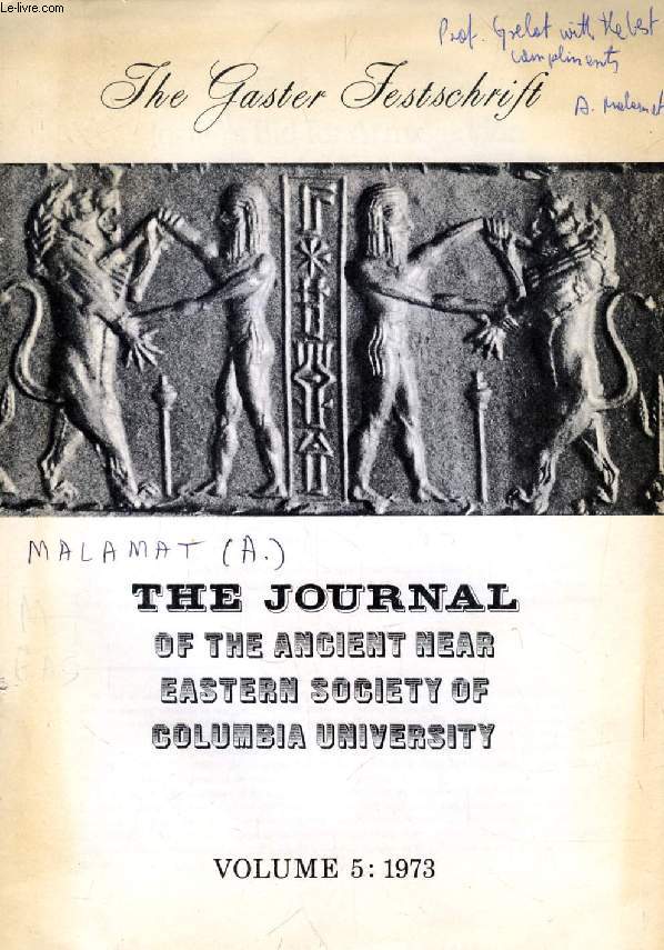 THE GASTER FESTSCHRIFT, THE JOURNAL OF THE ANCIENT NEAR EASTERN SOCIETY OF COLUMBIA UNIVERSITY (OFFPRINT), JOSIAH'S BID FOR ARMAGGEDDON, THE BACKGROUND OF THE JUDEAN-EGYPTIAN ENCOUNTER IN 609 B.C.