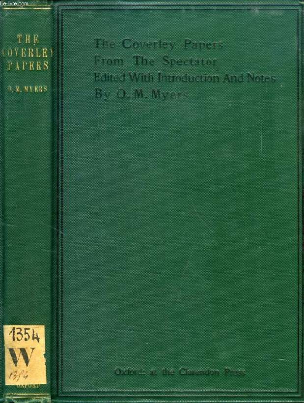 THE COVERLEY PAPERS, FROM THE 'SPECTATOR'