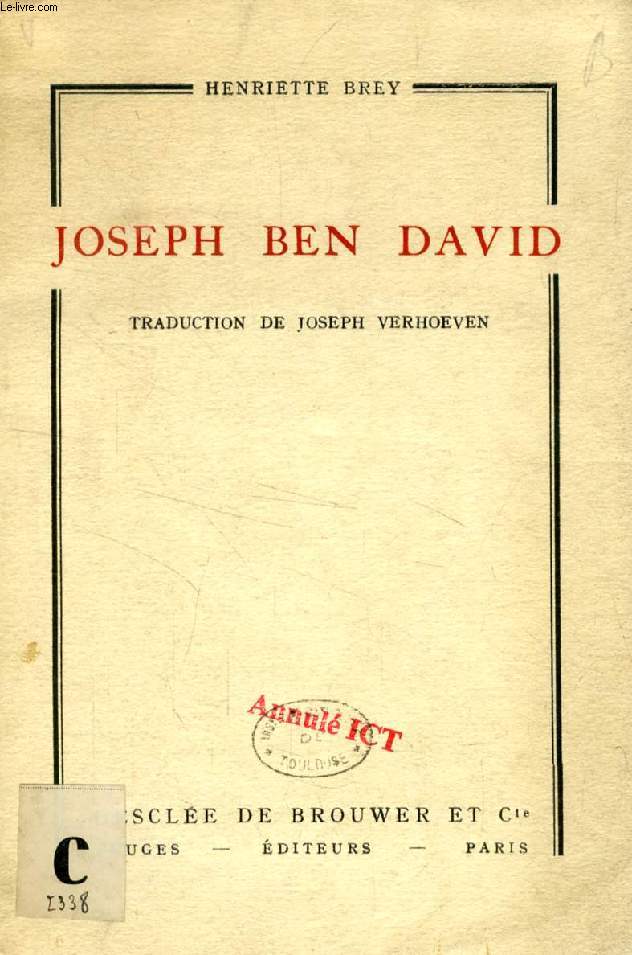 JOSEPH BEN DAVID, ROMAN BIBLIQUE