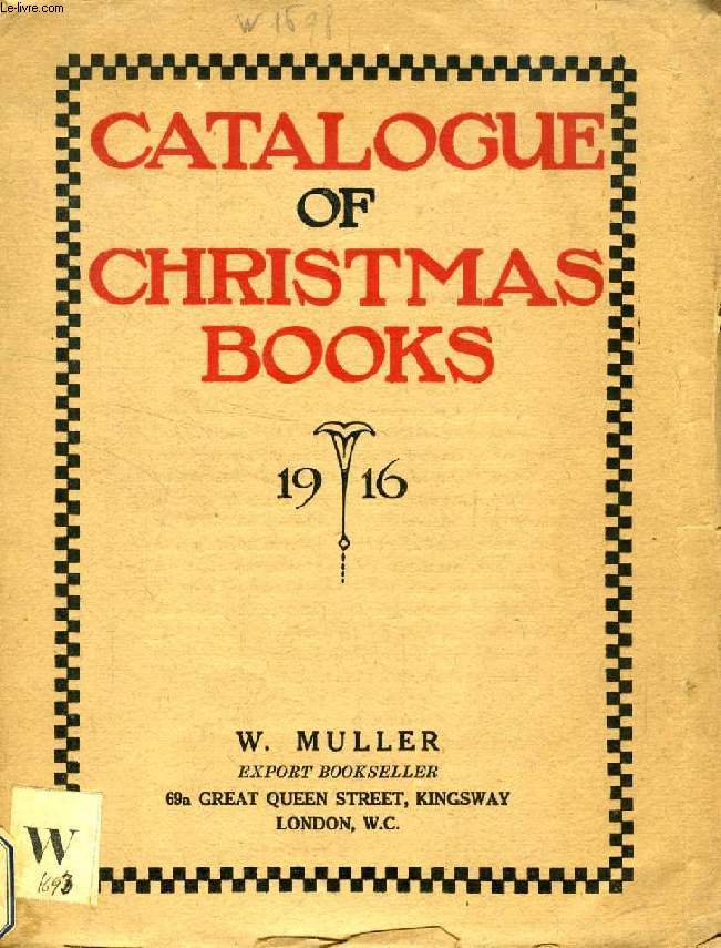 CATALOGUE OF CHRISTMAS BOOKS, 1916