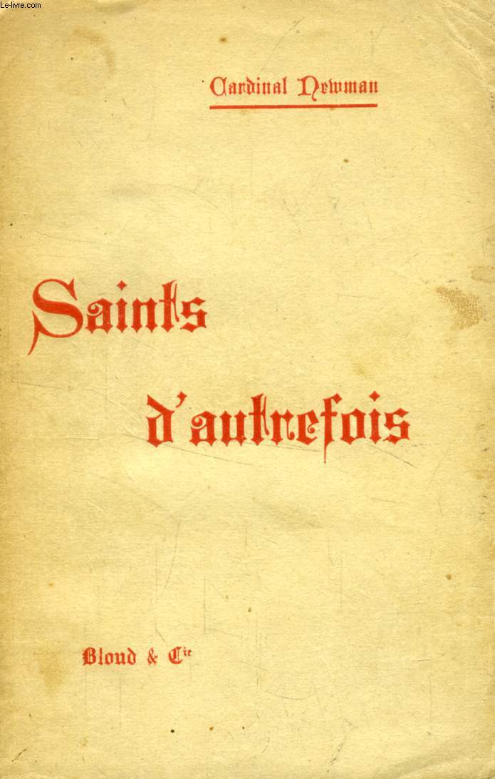 SAINTS D'AUTREFOIS