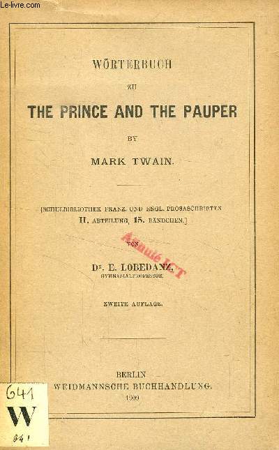 WRTERBUCH ZU 'THE PRINCE AND THE PAUPER' BY MARK TWAIN