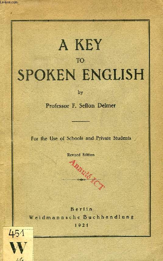 A KEY TO SPOKEN ENGLISH