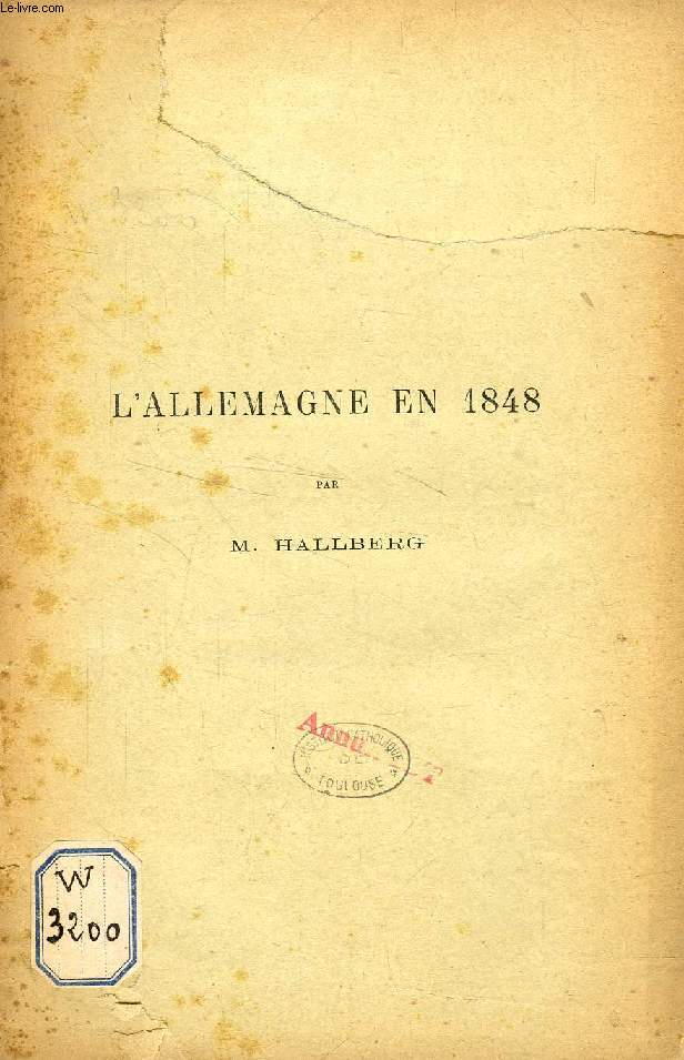 L'ALLEMAGNE EN 1848 (TIRE A PART)