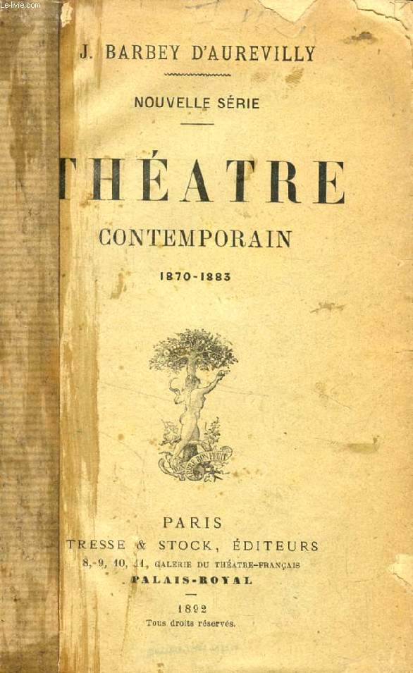 THEATRE CONTEMPORAIN, 1870-1883 (NOUVELLE SERIE)