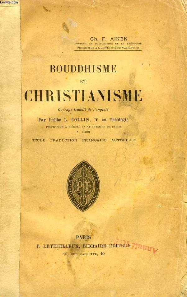 BOUDDHISME ET CHRISTIANISME