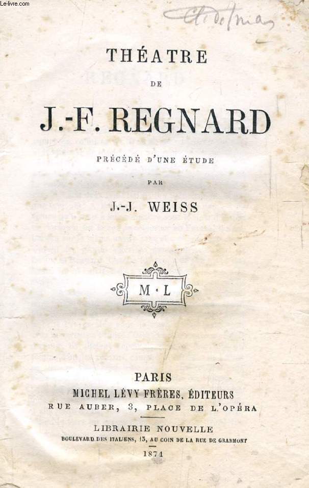 THEATE DE J.-F. REGNARD