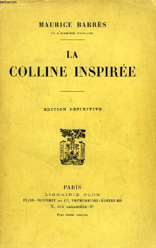 LA COLLINE INSPIREE
