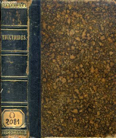 THUCYDIDIS DE BELLO PELOPONNESIACO, LIBRI OCTO, VOL. I-II, LIB. I-VIII (EN 1 VOLUME)