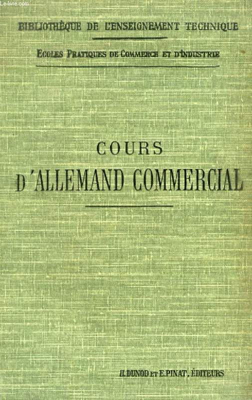 COURS D'ALLEMAND COMMERCIAL