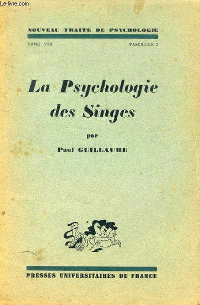 LA PSYCHOLOGIE DES SINGES