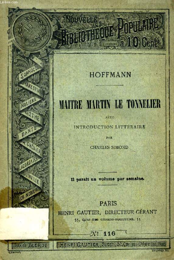 MAITRE MARTIN LE TONNELIER