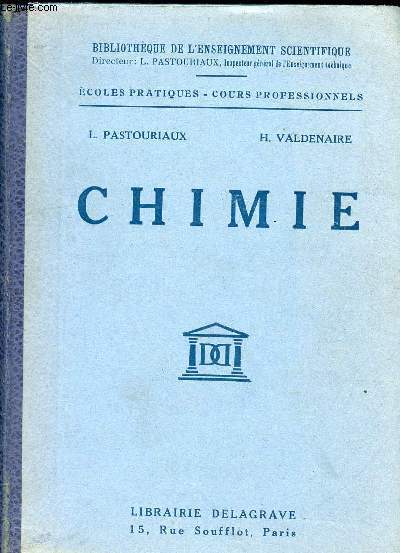 CHIMIE - ECOLES PRATIQUES - COURS PROFESSIONNELS